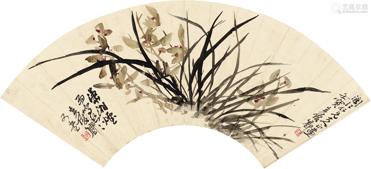 吴昌硕(1844～1927)兰花图