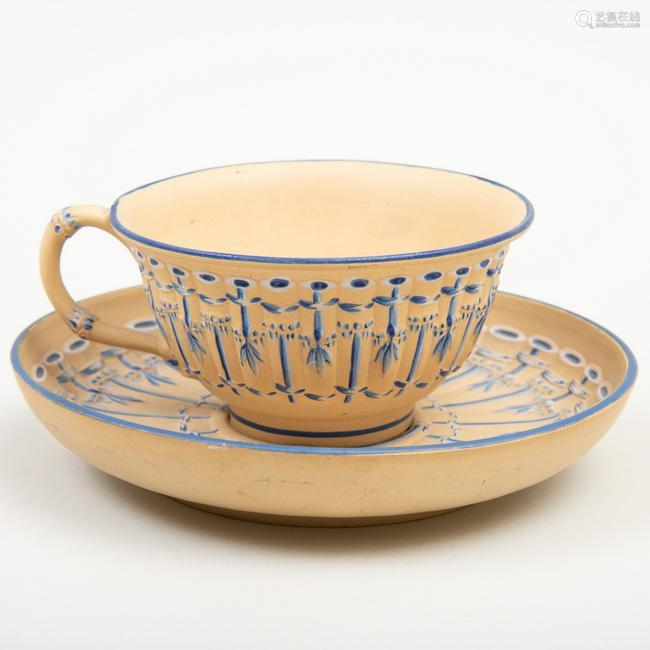 wedgwood caneware cup and saucer