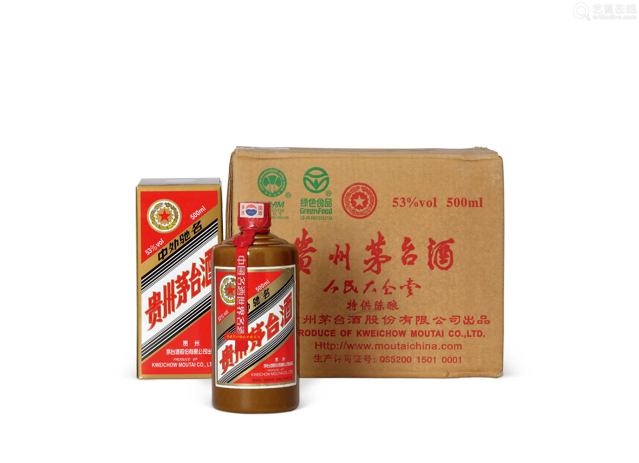 2007年产原箱陈酿茅台酒