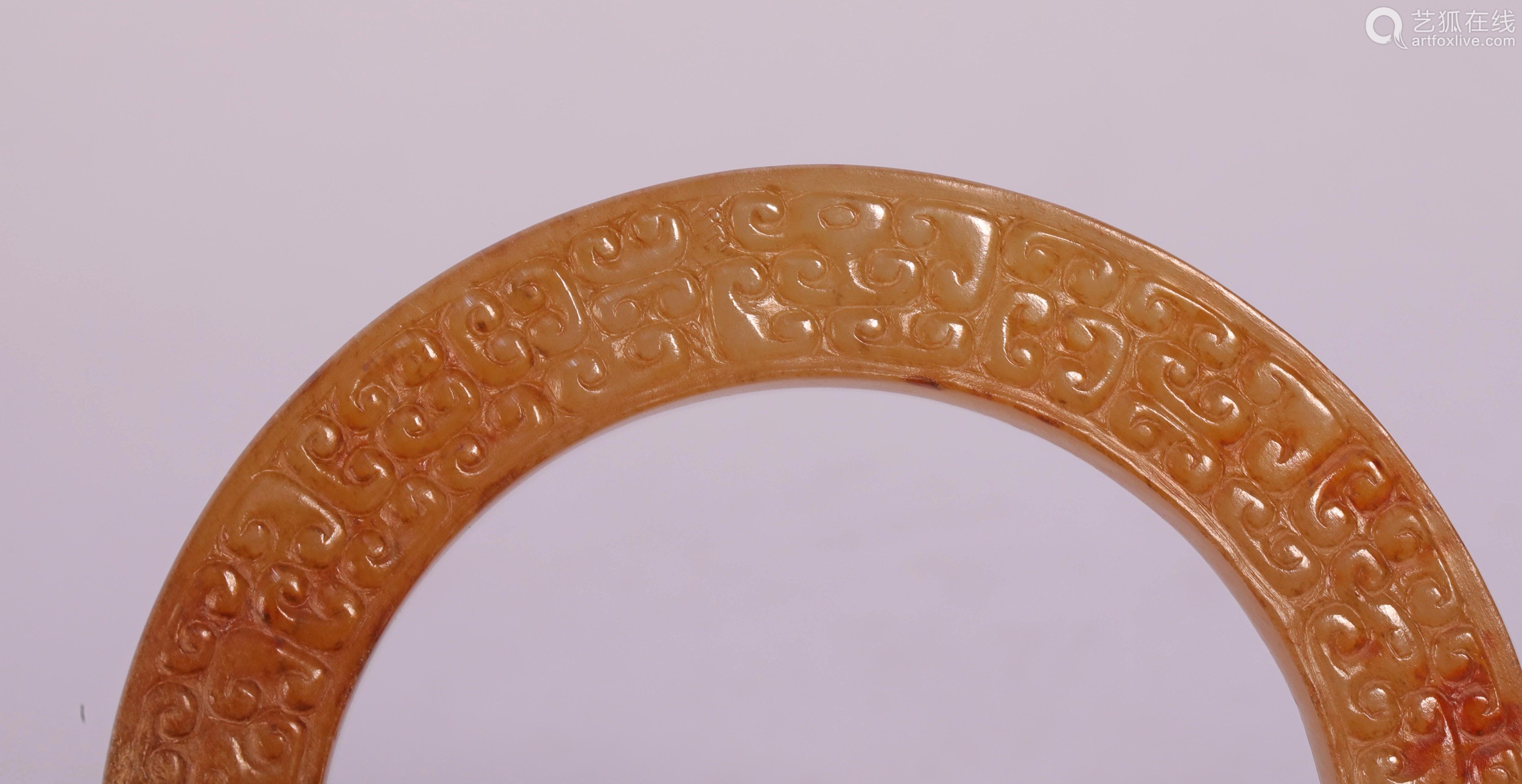6868lot021968春秋勾连云纹玉环