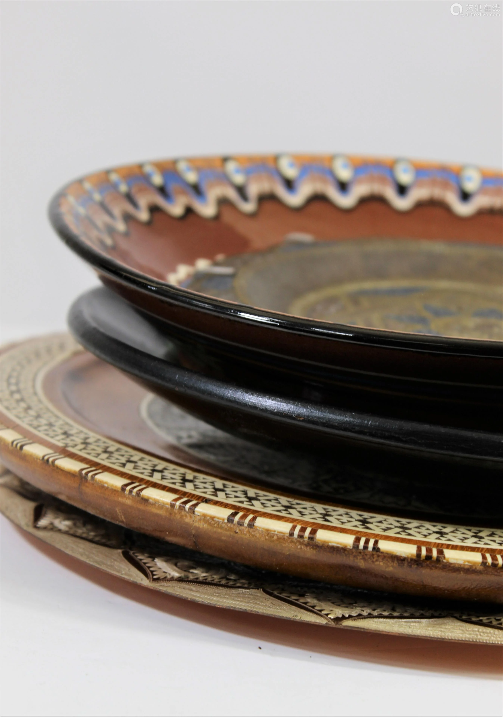 group of middle eastern platters