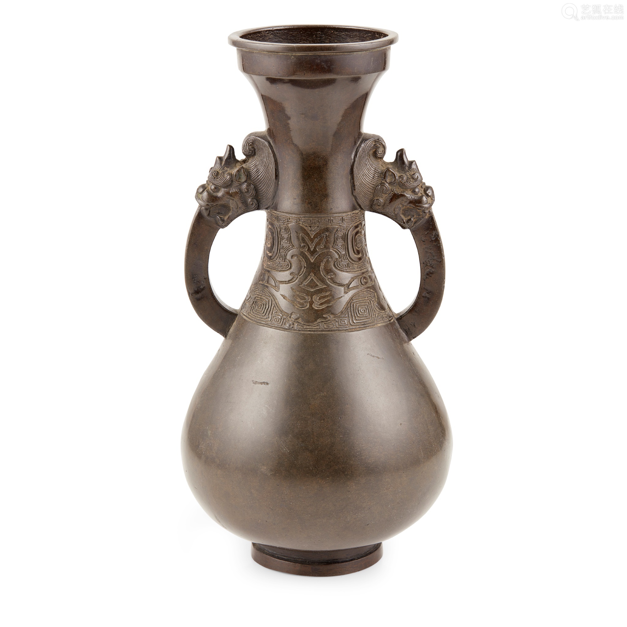 bronze bottle vase ming dynasty