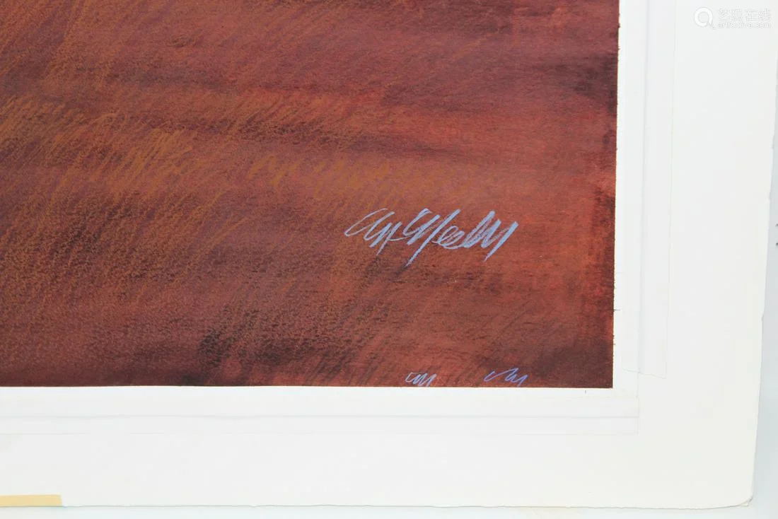 1935) "amber waves of grain" signed lower right. watercolor.