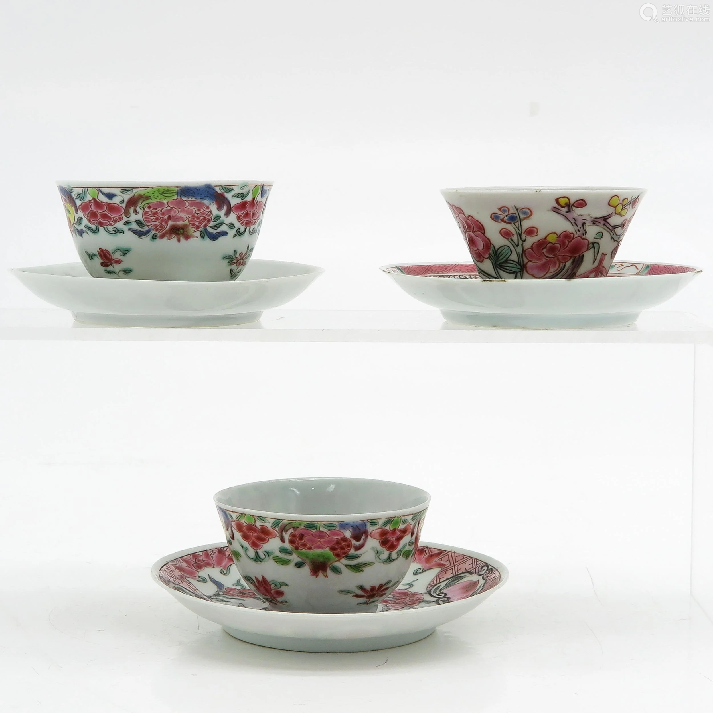 queen of cups,the hermit a collection of cups and saucers