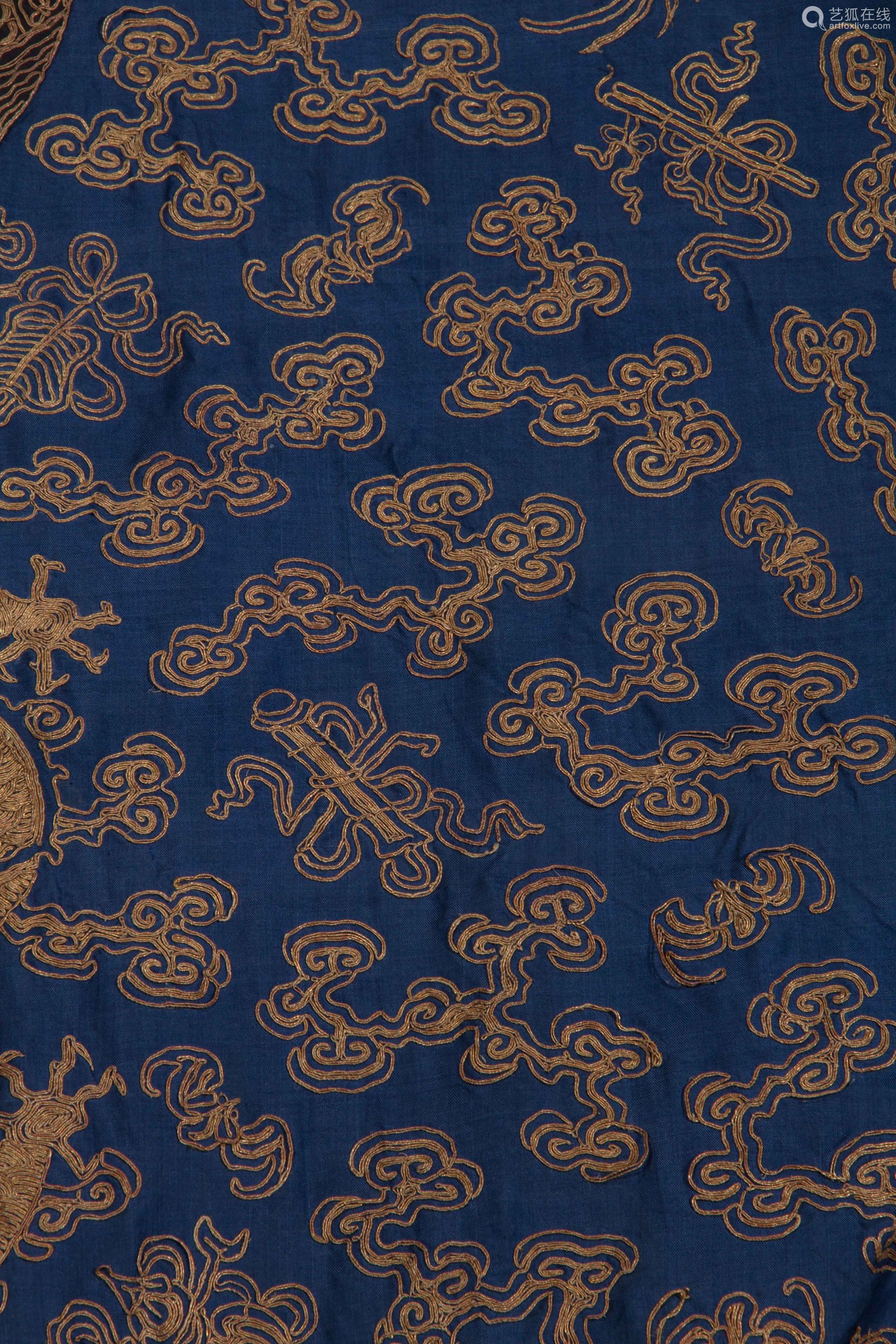 chinese kesi court robe with dragon pattern中国古代缂丝龙纹吉服