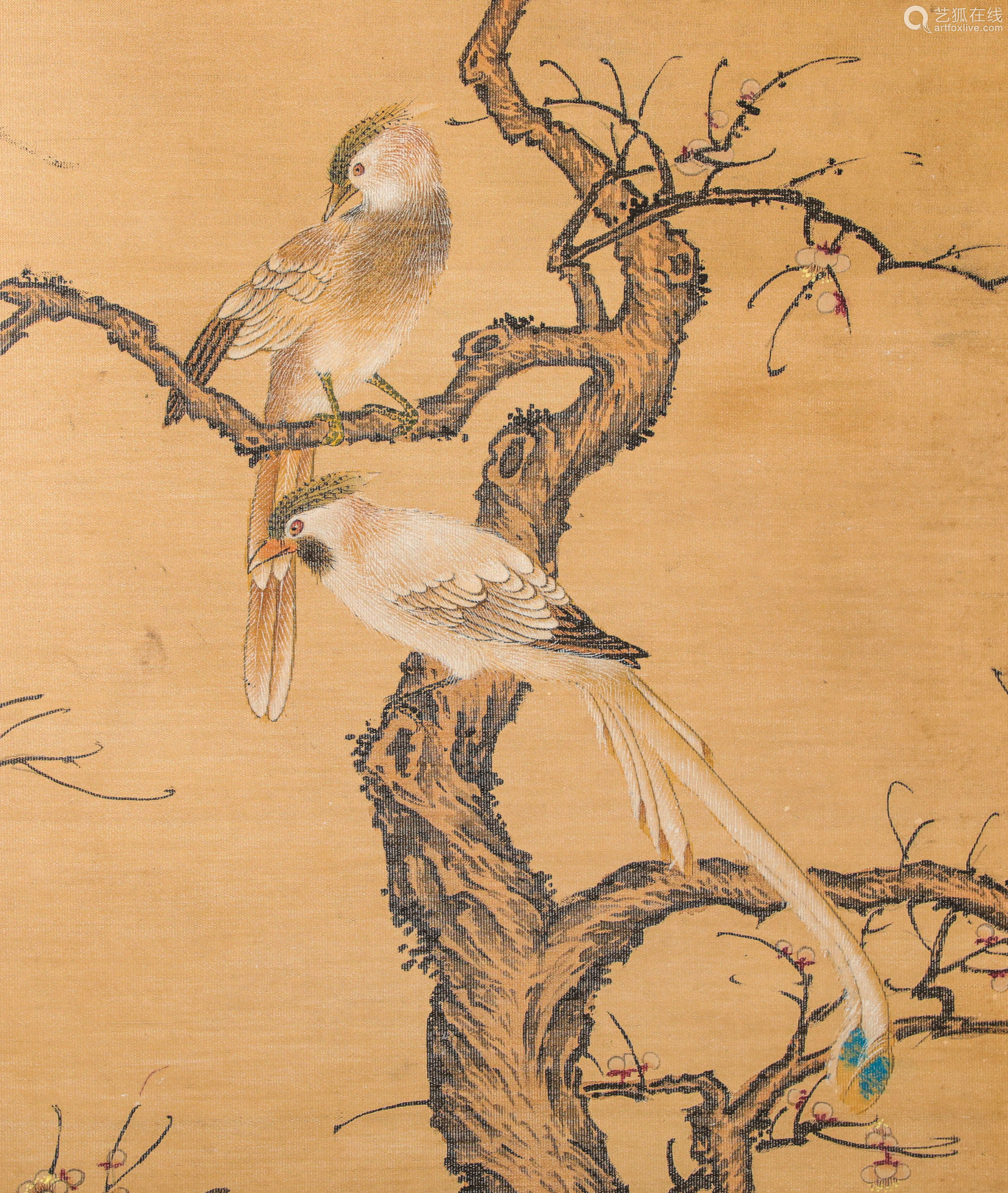 ming dynasty "liang lin" flower bird painting