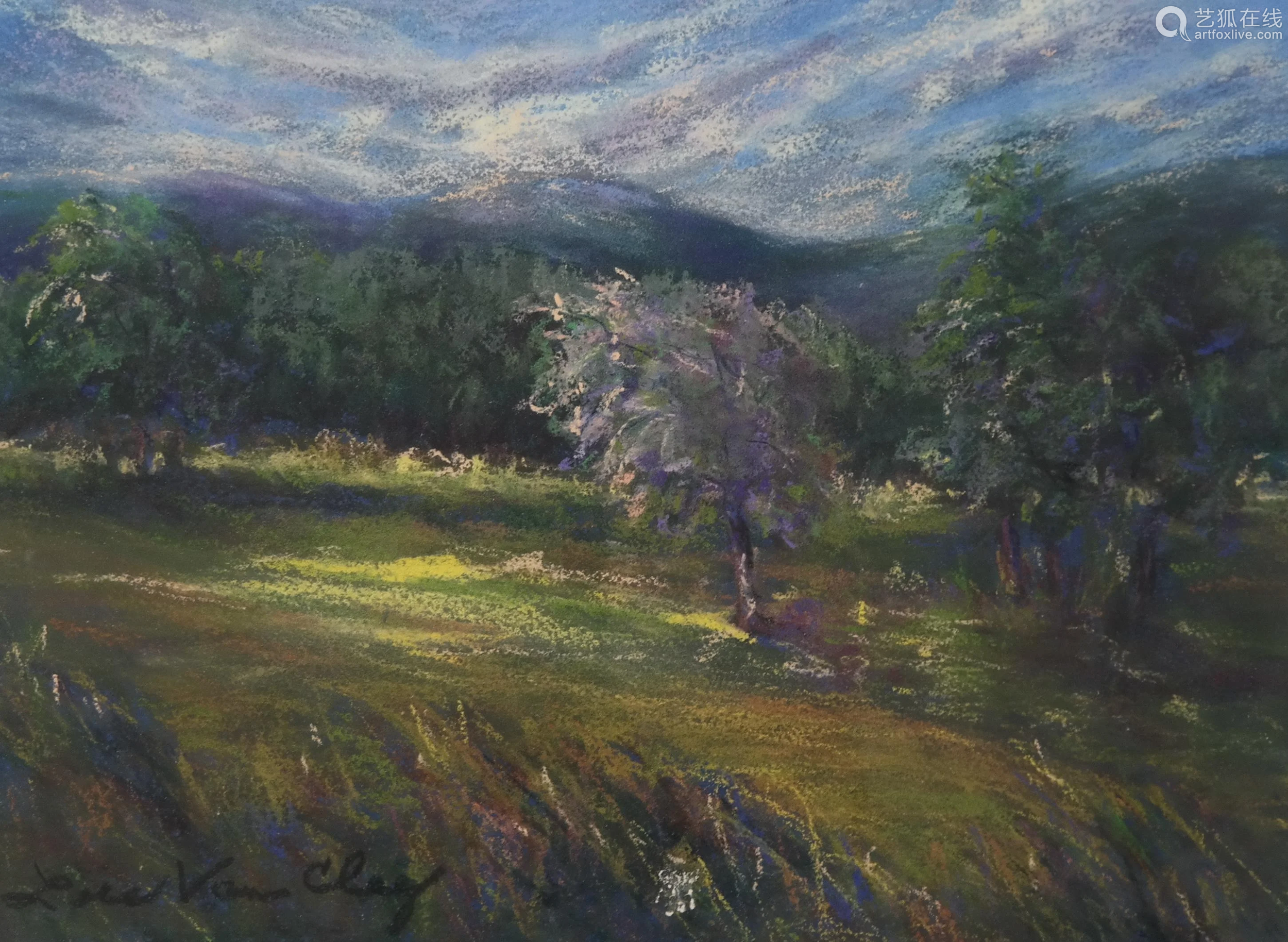 landscape painting,folk painting lois van clay: landscape painting