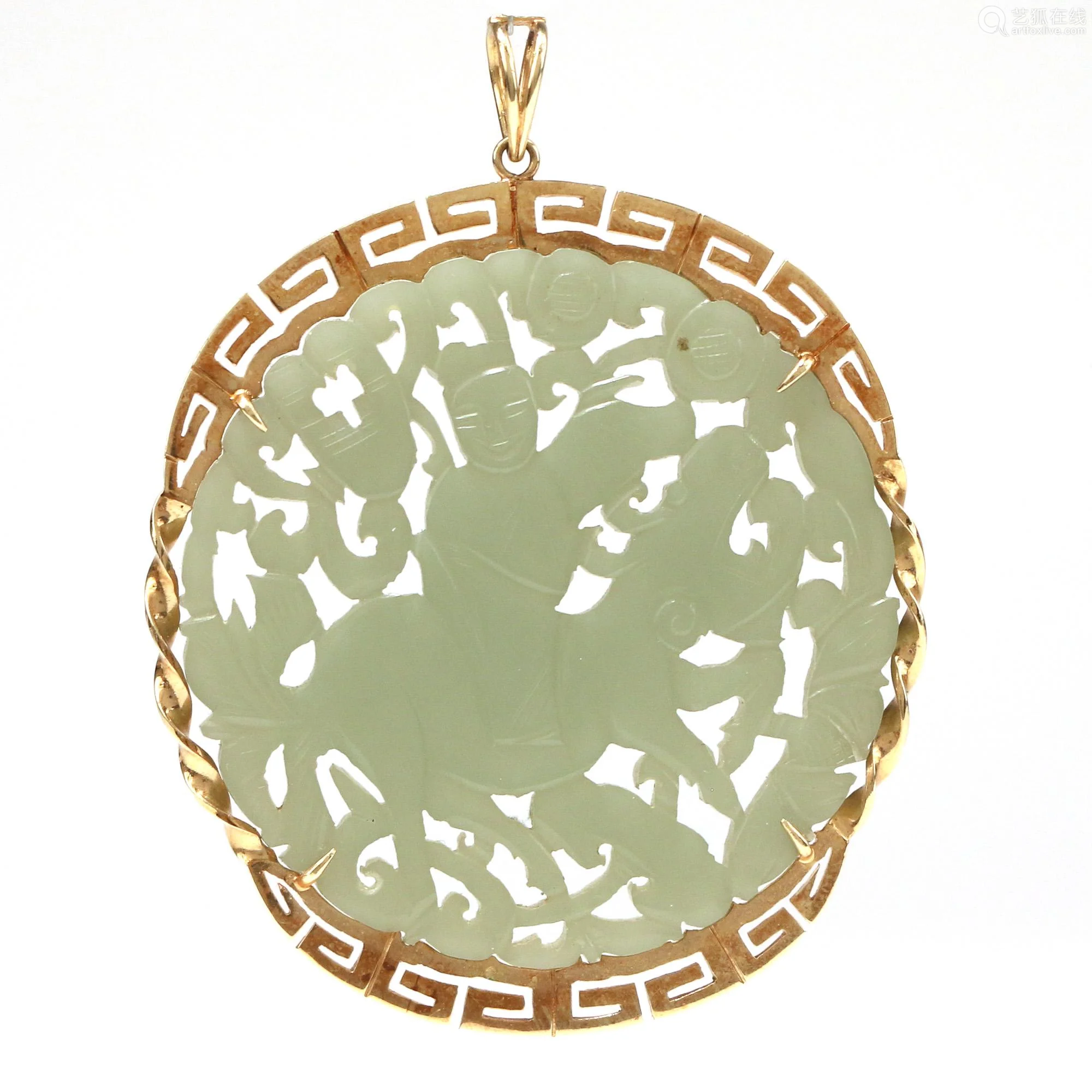 gold mount 香烟,gold香烟价格表图 set as a pendant in 14k yellow gold mount with a key motif