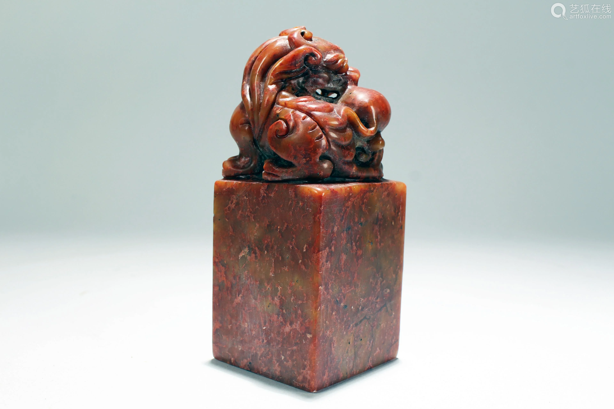 a chinese square-based estate poetry-framing soapstone