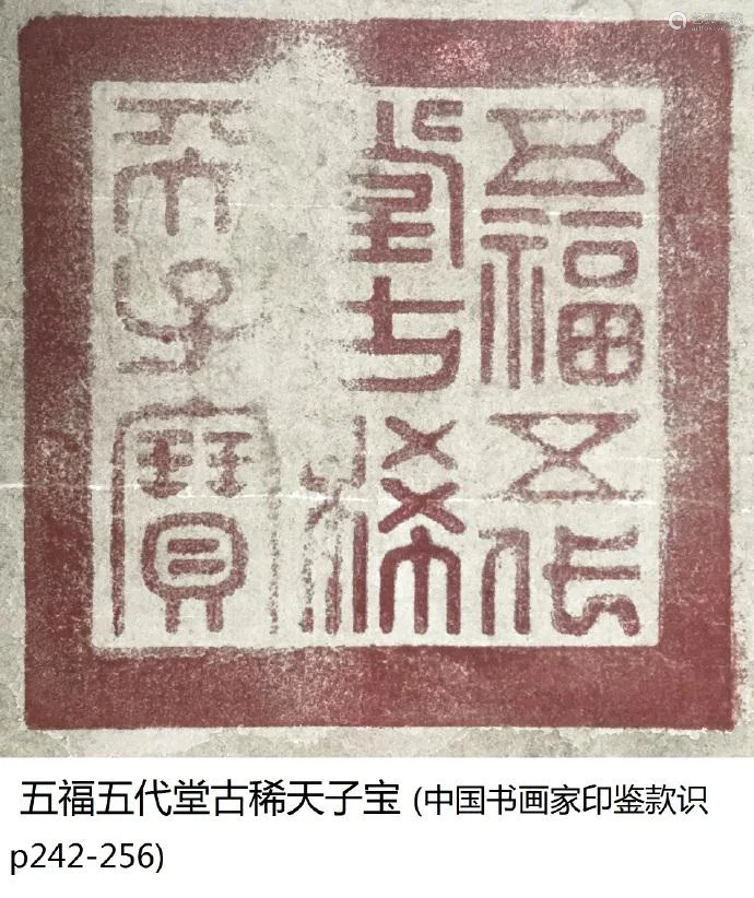 尺寸拍品描述清代丁观鹏洗象图真迹五福五代堂古稀天子宝乾隆鉴赏