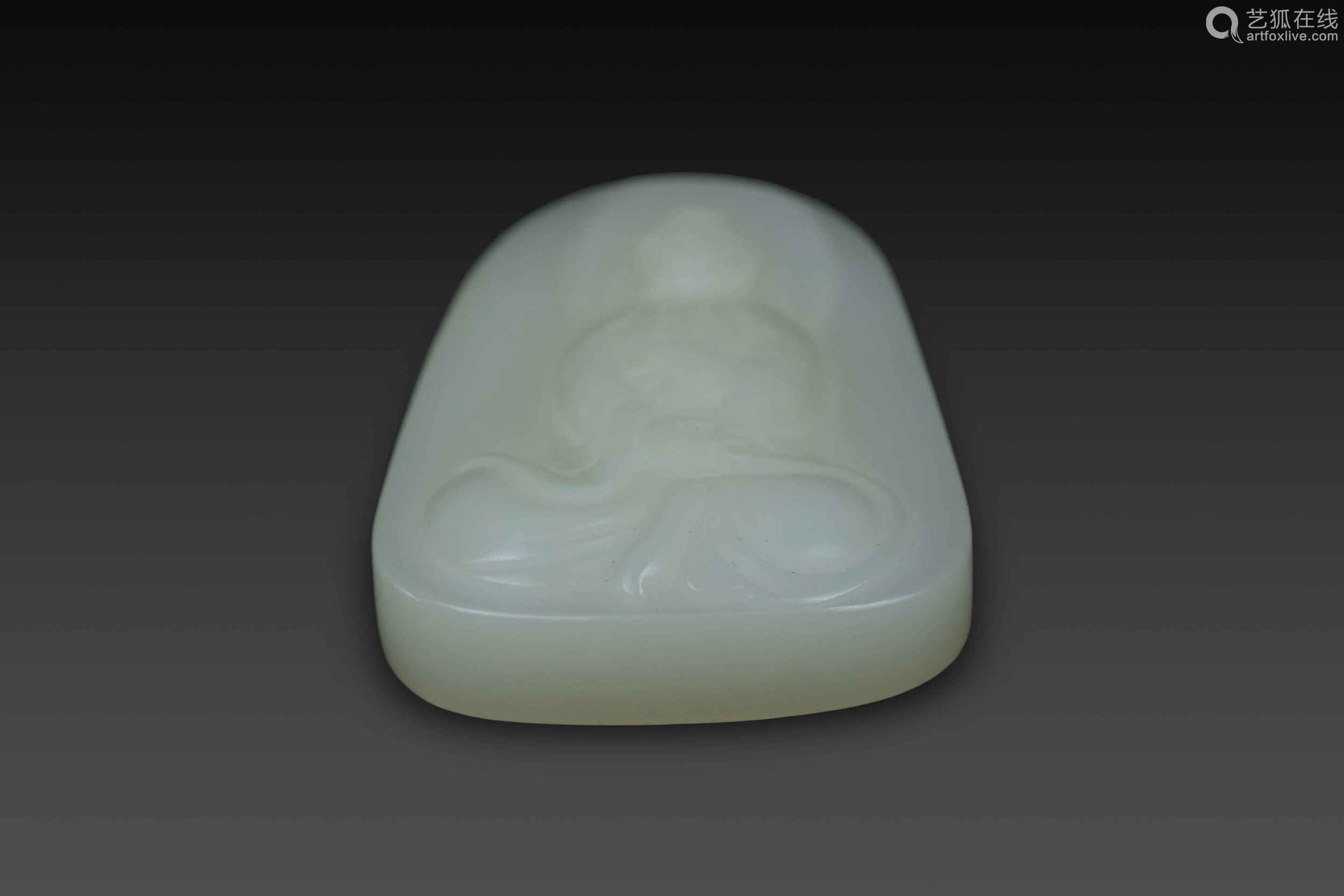 hetian jade avalokitesvara statue from qing