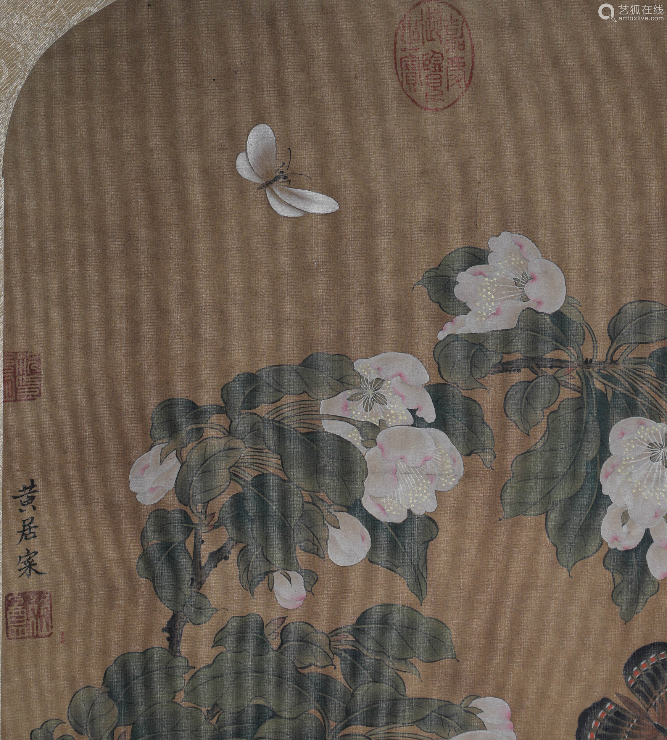 宋代(黄居寀(花卉画)绢本镜心