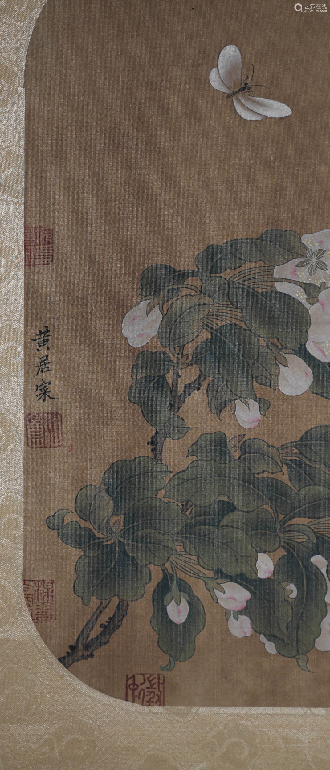 宋代(黄居寀(花卉画)绢本镜心