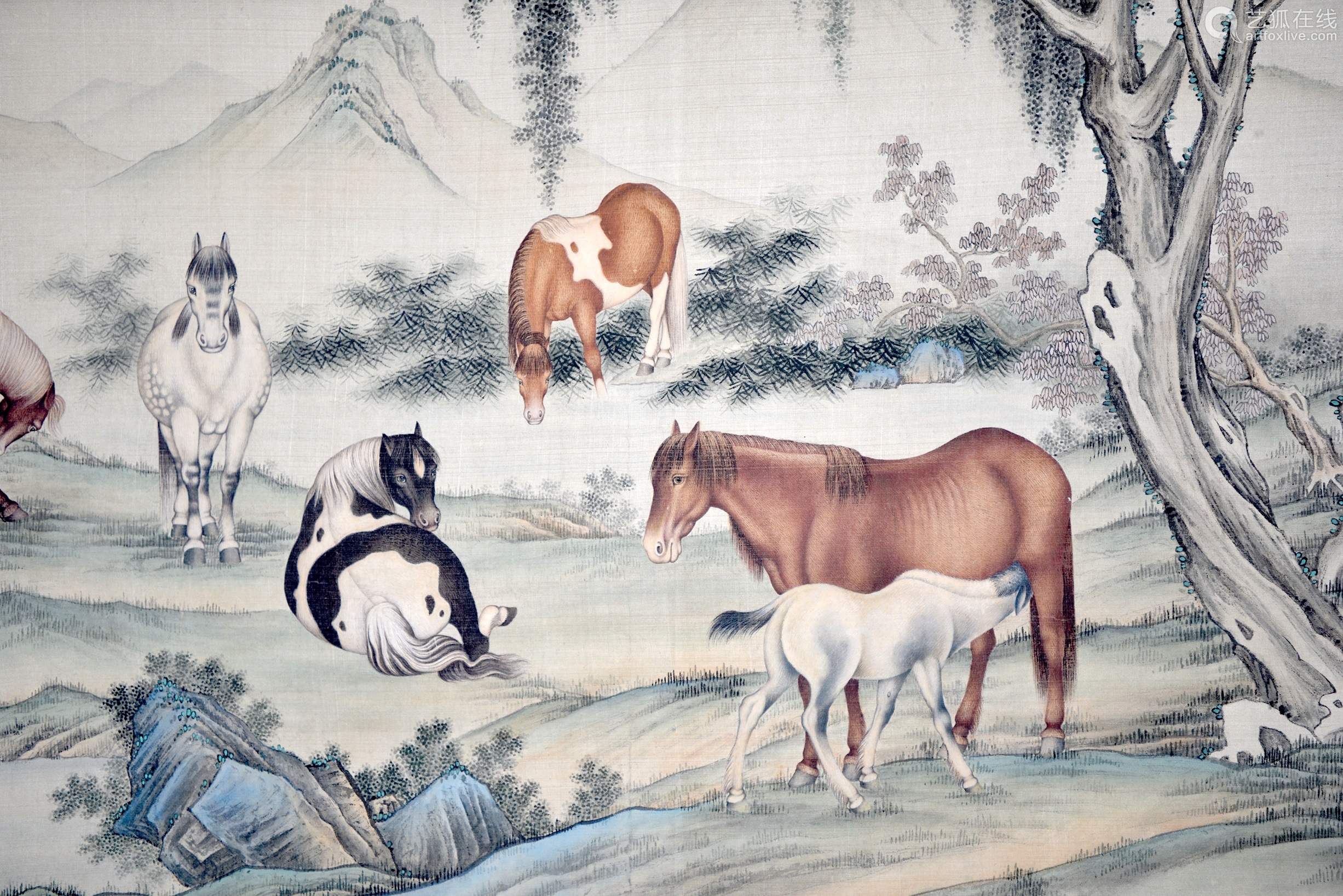 马晋 八骏图