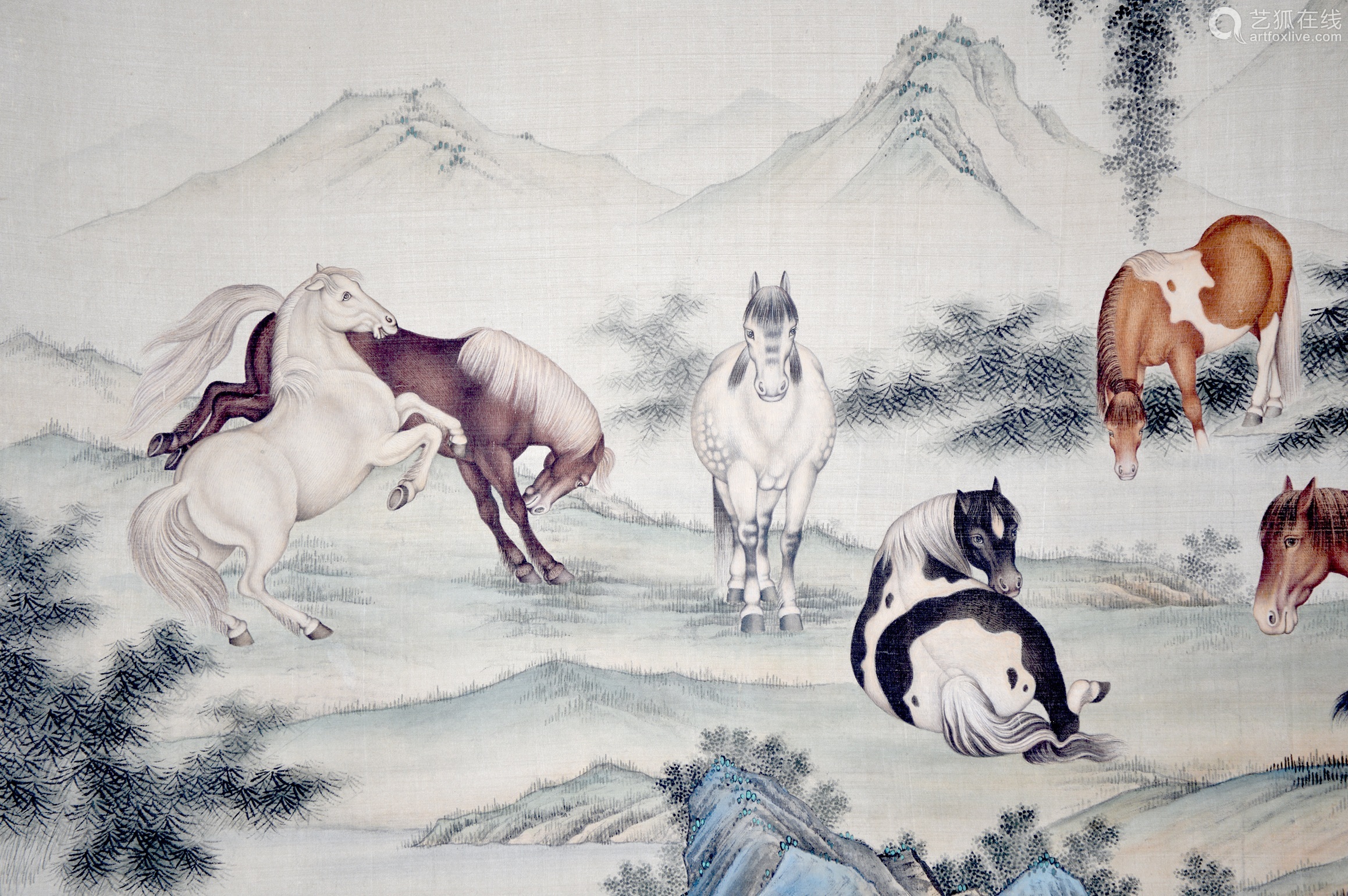 马晋 八骏图