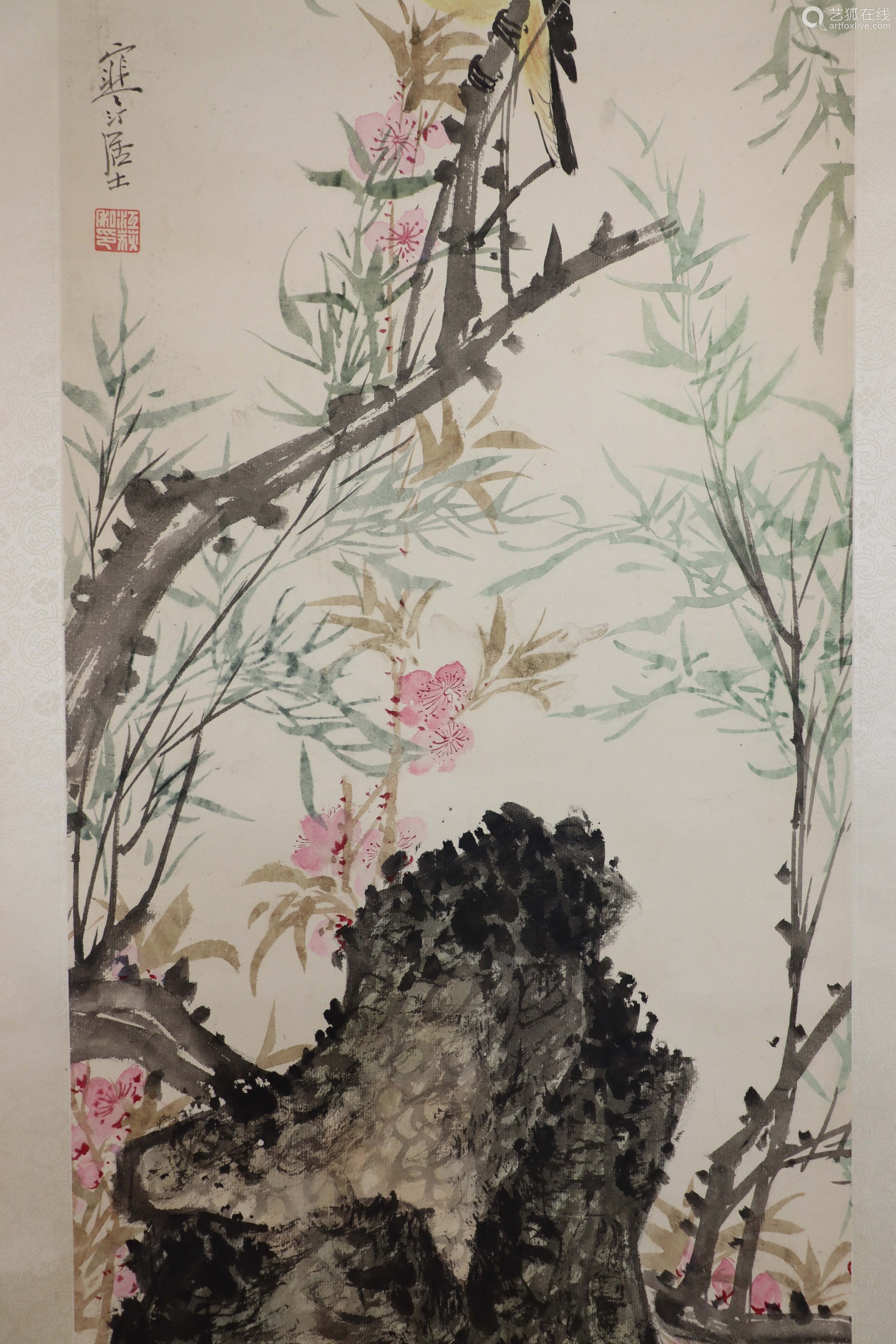 江寒汀花鸟纸本立轴