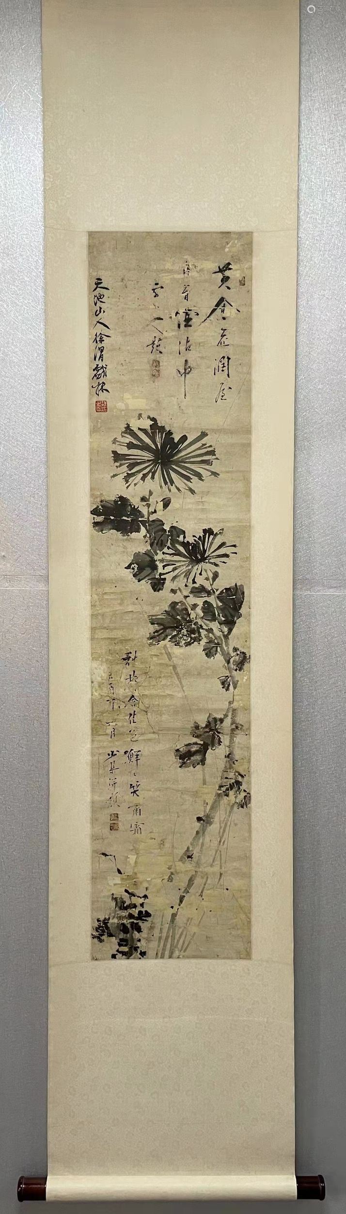 明代 徐渭 花鸟 纸本水墨