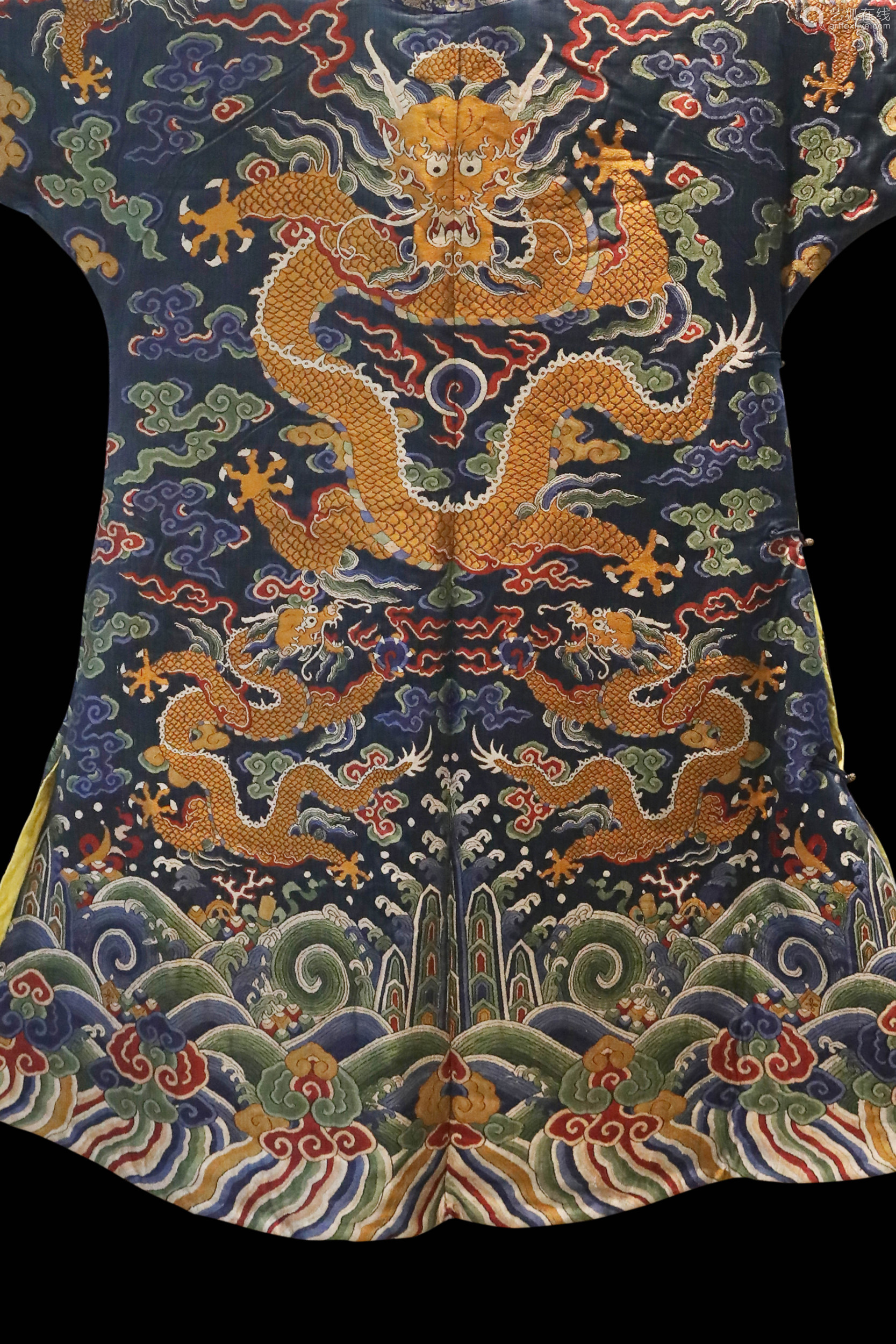 中国清代龙纹龙袍