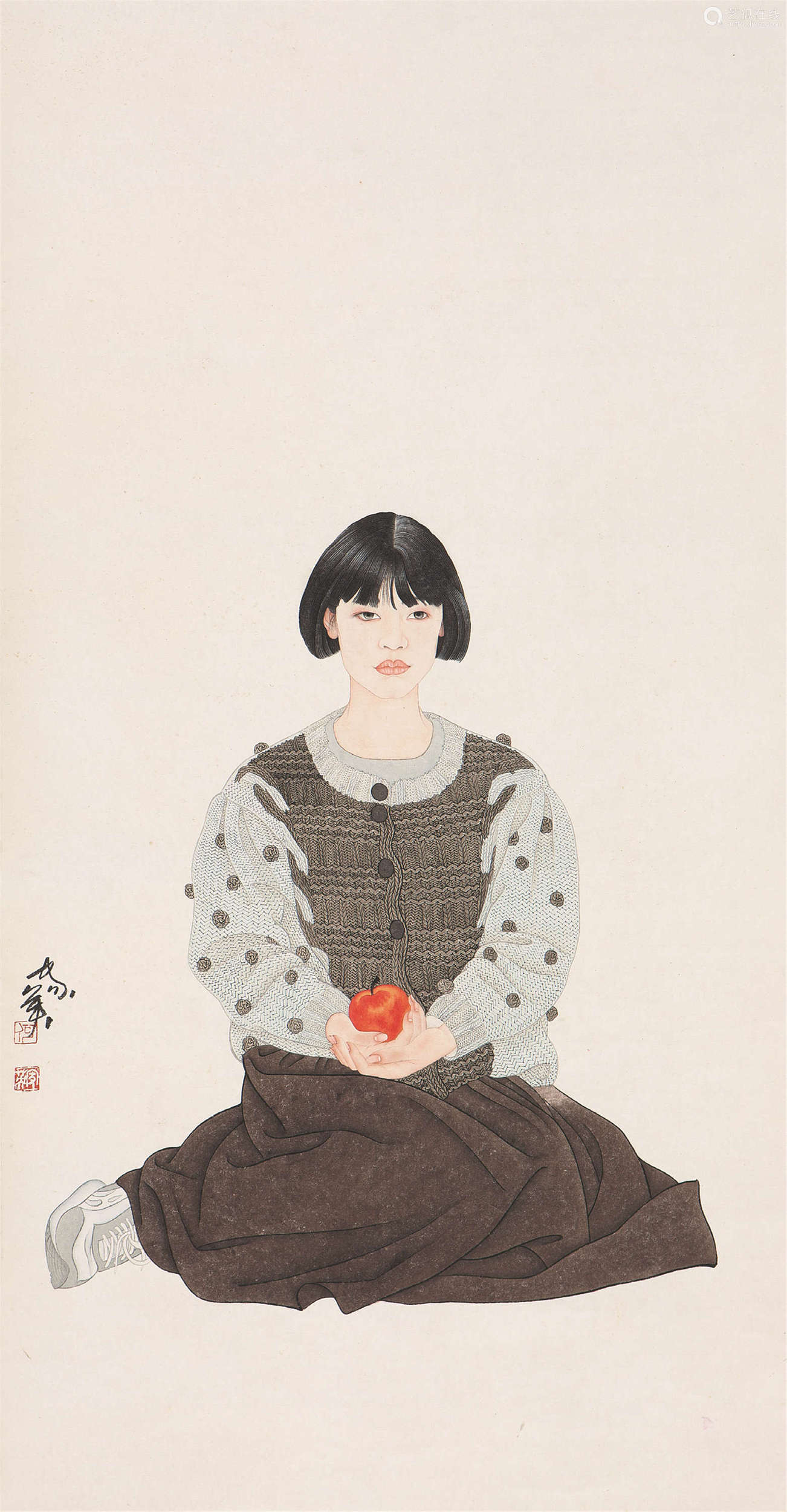 何家英,1957年出生于天津;1977年考入天津美术学院绘画系学习中国画