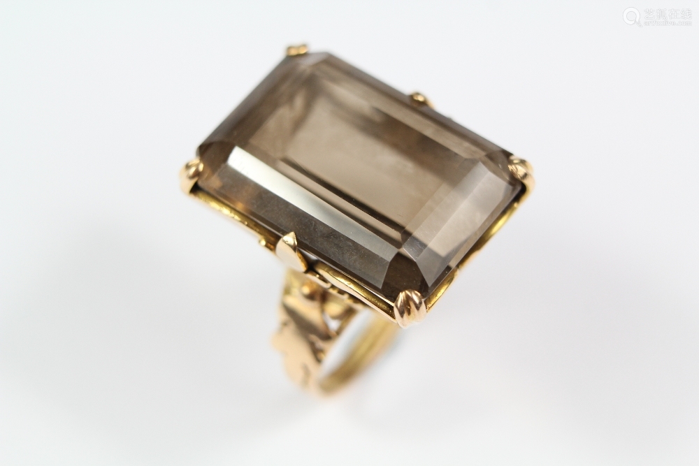 smokyquartz,jisoo壁纸 antique14ctyellowgoldsmokyquartzringapprox22x18mmsizemapprox10