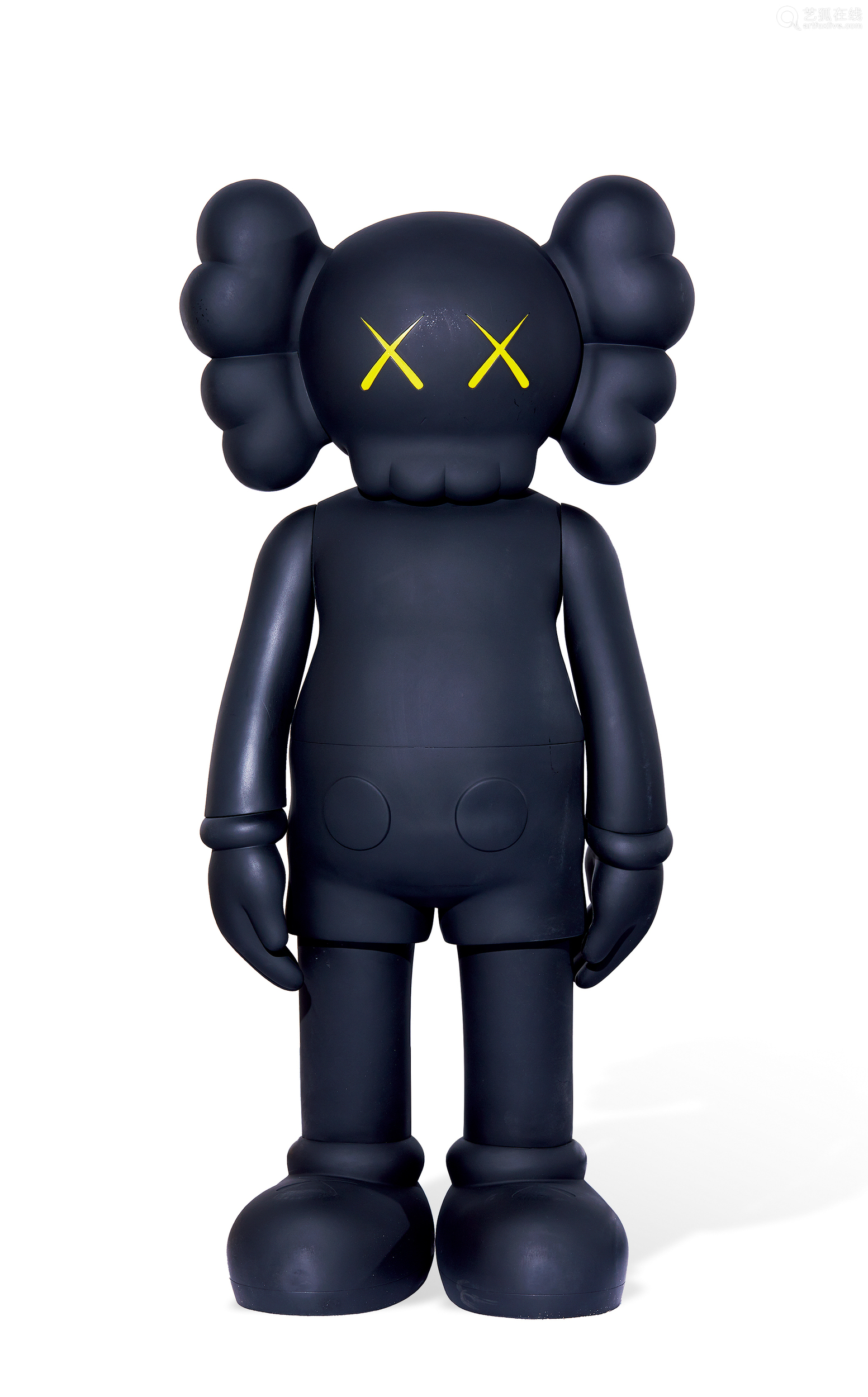 kaws 2007年作 companion 黑色 强化玻璃纤维塑胶 雕塑