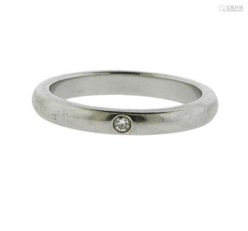 Tiffany & Co Elsa Peretti Platinum Diamond Band