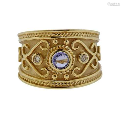 Le Vian Le Vian 14K Gold Diamond Iolite Ring