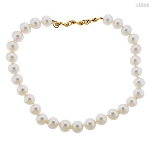 18k Gold South Sea Pearl Necklace