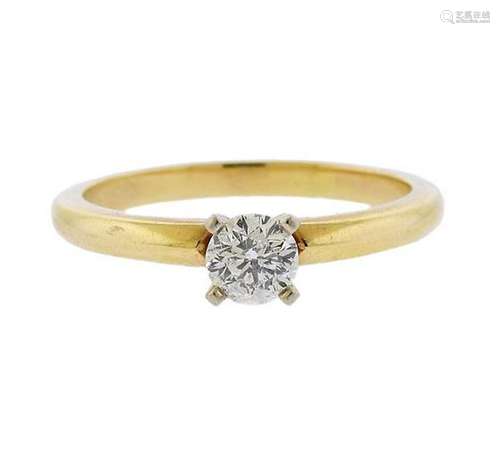 14K Gold Leo Diamond Engagement Ring