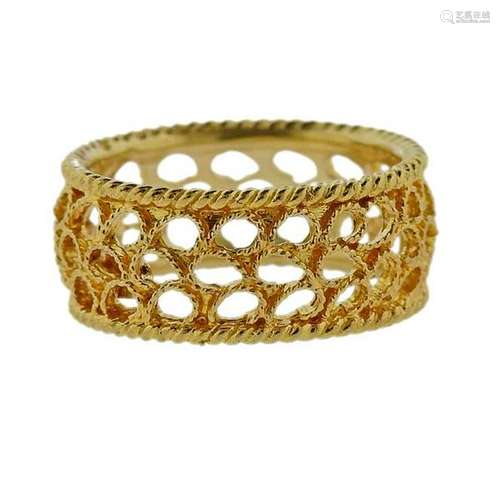 Buccellati Filidoro 18k Gold Openwork Band Ring