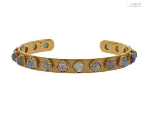 Irene Neuwirth 18k Gold Labradorite Cuff Bracelet