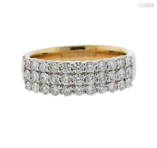 14K Gold Diamond Band Ring