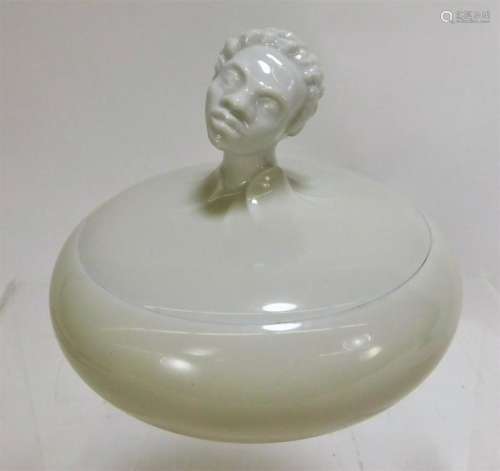 Austrian Wien Porcelain Figural African Head Bowl