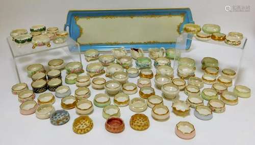 85PC American Belleek Assorted Salt Cellars