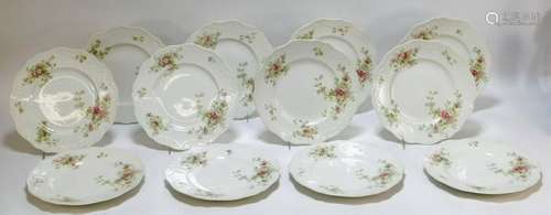 12PC John Haddock & Sons Apple Blossom Plates