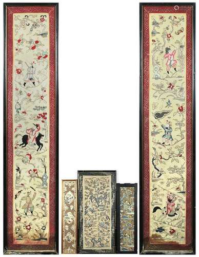 Chinese Framed Embroidery/Sleeve Bands