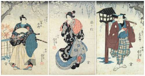 Japanese  Woodblock Prints, Kuniyoshi, 19c