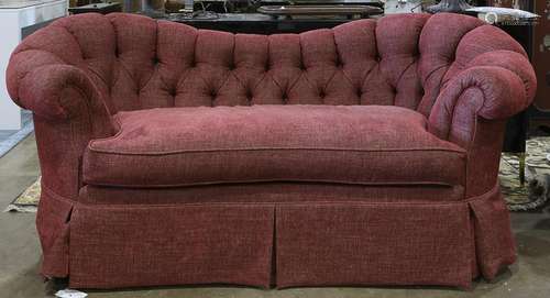 Chesterfield style tufted sofa