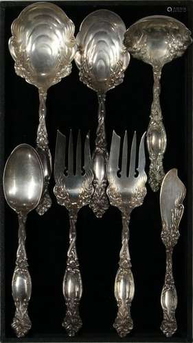 (lot of 8) International sterling silver serving