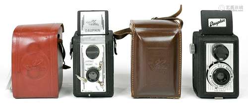 (lot of 2) Alsaphot Dauphin pseudo twin lens reflex