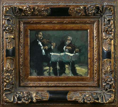 Painting, Two Violinist