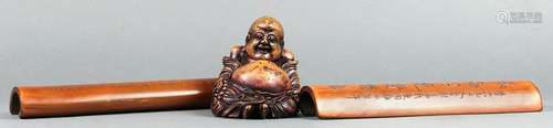 Chinese Bamboo Budai and Wristrests