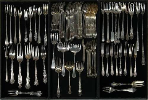 (lot of approx 115) Assorted sterling silver cocktail,