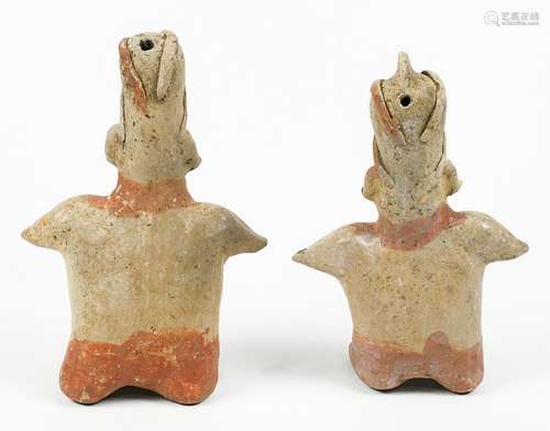 (Lot of 2) Pair of Pre-Columbian style Jalisco figures,