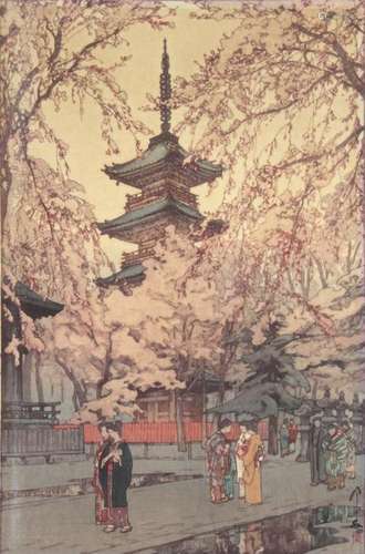 Japanese Modern Woodblock Print Jizuri:Yoshida Hiroshi