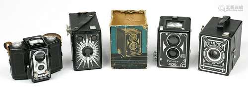 (lot of 4) Rare antique cameras