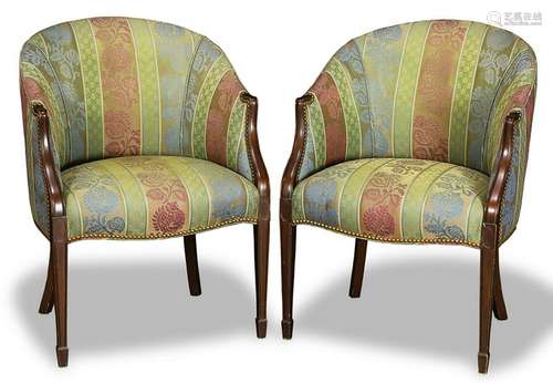 Pair of French bergeres