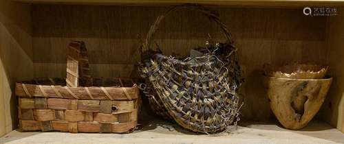 (lot of 3) Holiday and Garshwiler basketry group