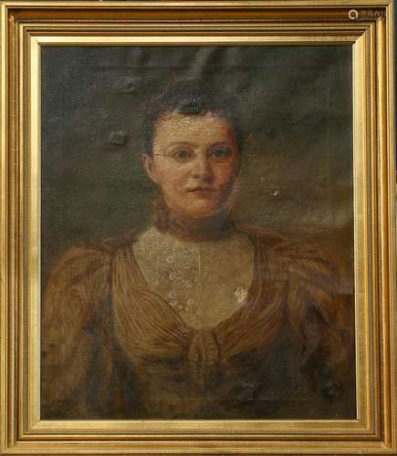 Painting, Portrait of a Lady with Eyeglasses