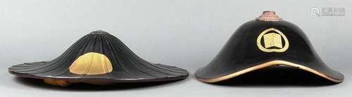 Japanese Lacquered Ceremonial Hats,